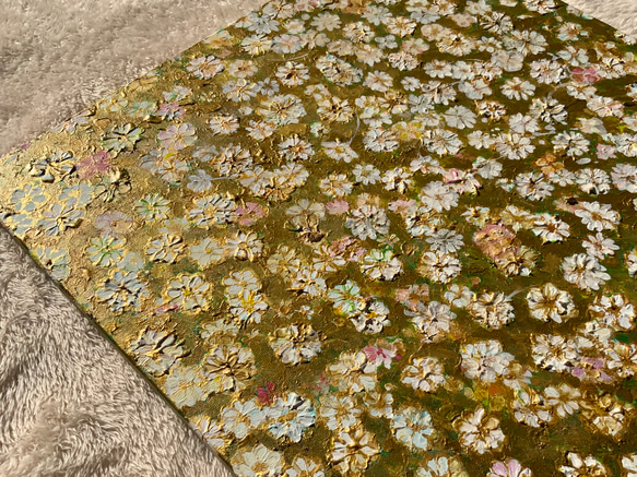 【Gold spring -幸せを呼ぶ黄金の花-】絵画　原画 11枚目の画像