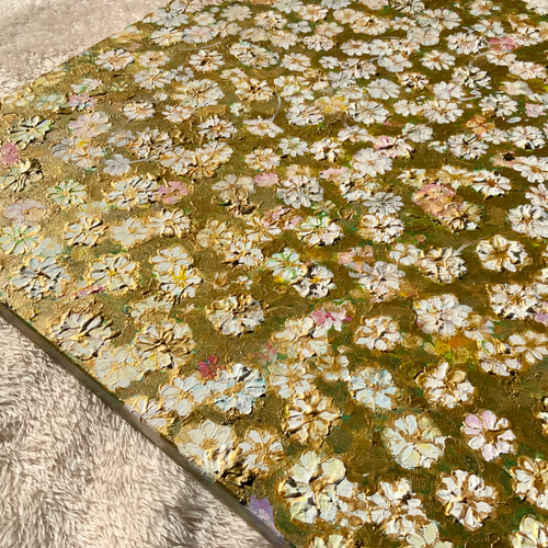 Gold spring -幸せを呼ぶ黄金の花-】絵画 原画 絵画 むらいさき 通販