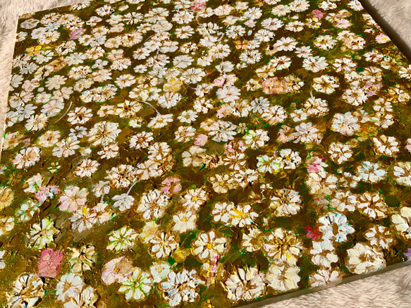 【Gold spring -幸せを呼ぶ黄金の花-】絵画　原画 10枚目の画像