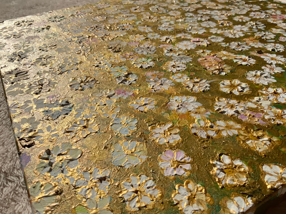 【Gold spring -幸せを呼ぶ黄金の花-】絵画　原画 8枚目の画像