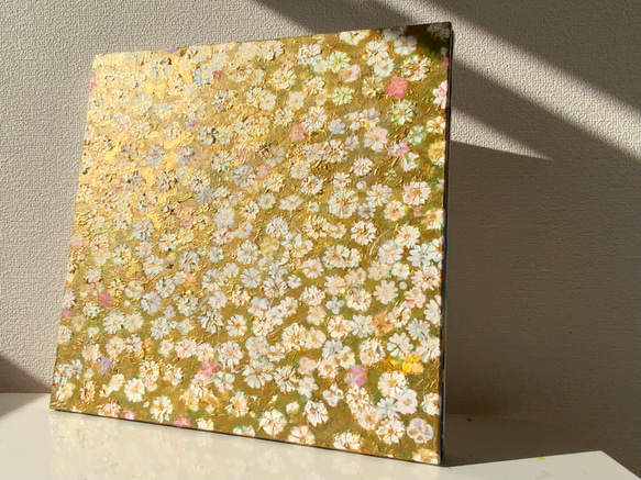 【Gold spring -幸せを呼ぶ黄金の花-】絵画　原画 2枚目の画像