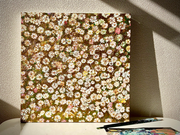 【Gold spring -幸せを呼ぶ黄金の花-】絵画　原画 4枚目の画像