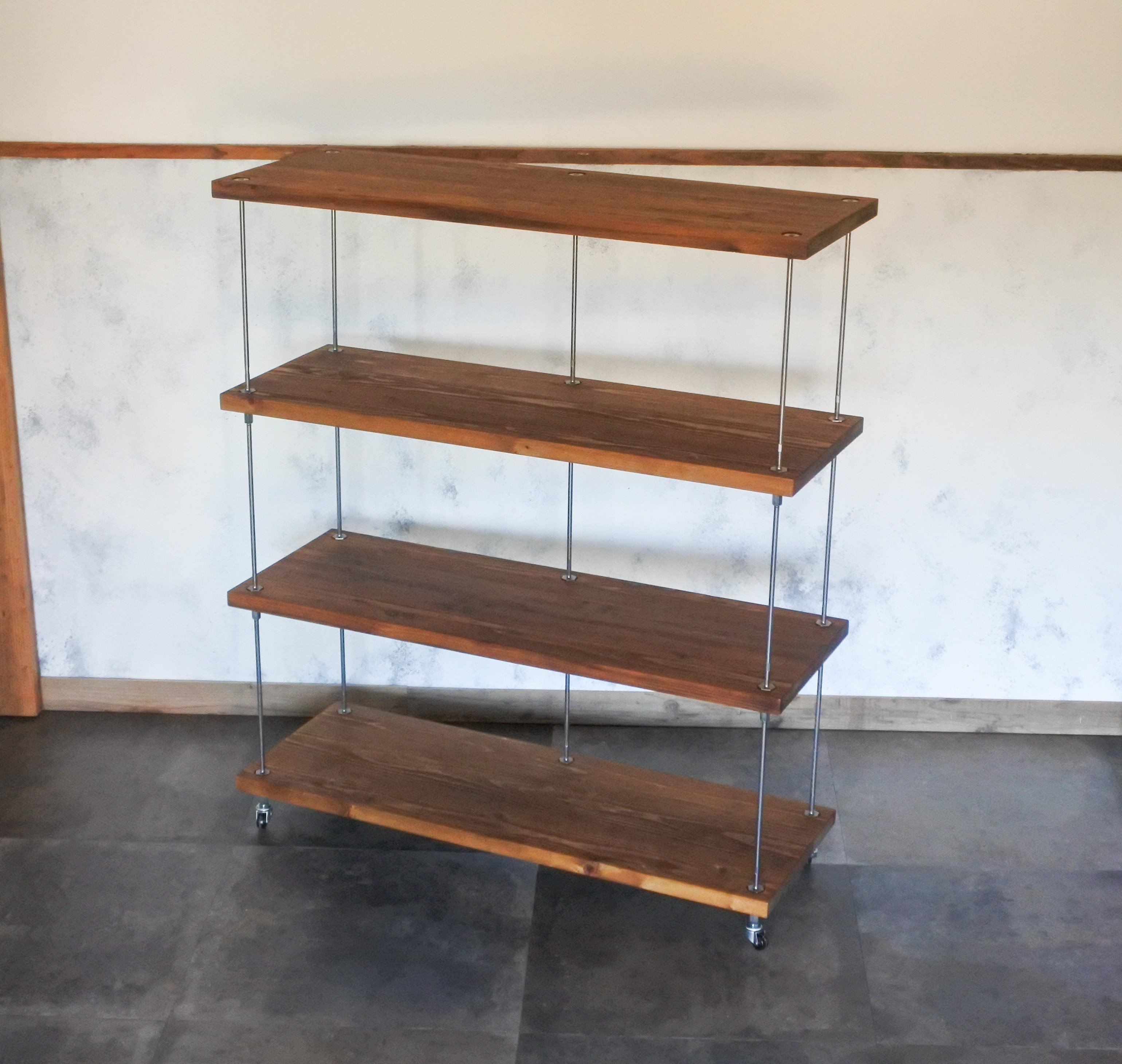 キッチンワゴン シェルフ　キャスターワゴン【サイズオーダーご相談ください】