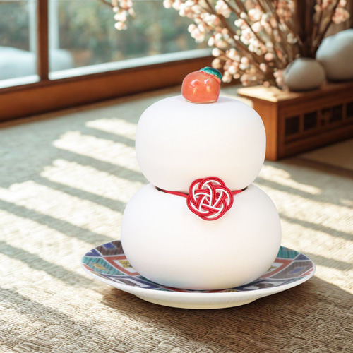 歳末大特価 陶器製 鏡餅 大【九谷焼】 鏡餅 hama kitchen 通販