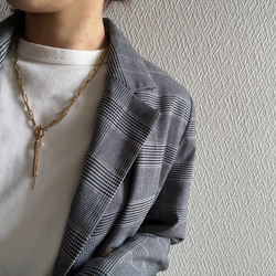 ーrain drop necklaceー　サージカルステンレス　チェーンネックレス　レイヤードネックレス　 17枚目の画像