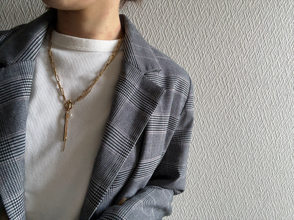 ーrain drop necklaceー　サージカルステンレス　チェーンネックレス　レイヤードネックレス　 17枚目の画像