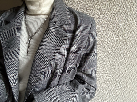 ーrain drop necklaceー　サージカルステンレス　チェーンネックレス　レイヤードネックレス　 12枚目の画像