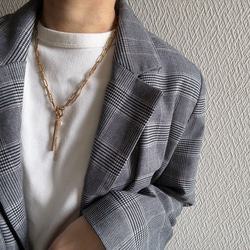 ーrain drop necklaceー　サージカルステンレス　チェーンネックレス　レイヤードネックレス　 14枚目の画像