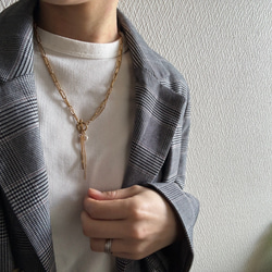 ーrain drop necklaceー　サージカルステンレス　チェーンネックレス　レイヤードネックレス　 18枚目の画像