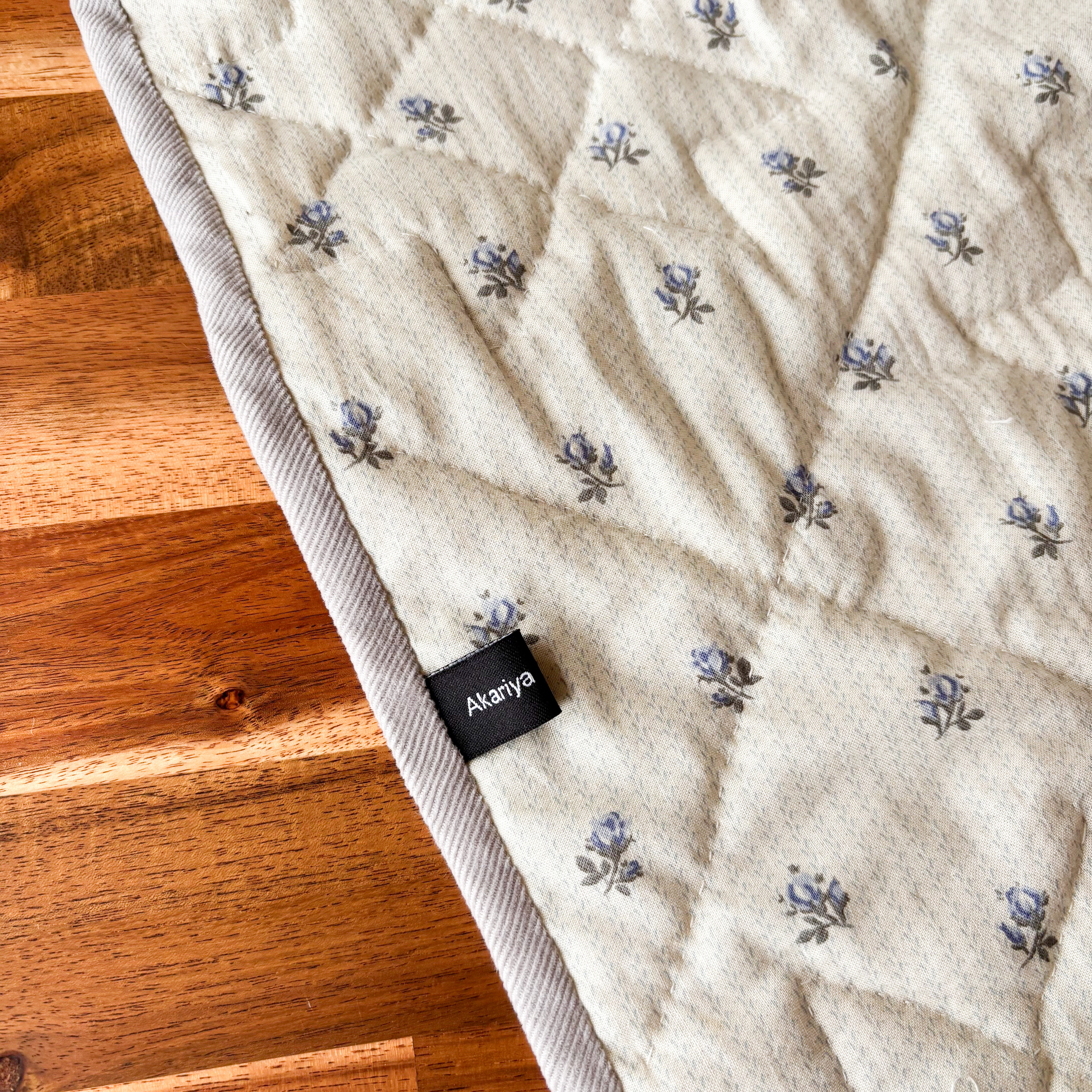 一点ものパッチワークキルト＊冬の星