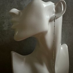 ーDrop Chain pierceー　チェーンピアス　ロングピアス　サージカルステンレス　シルバーアクセサリー 20枚目の画像
