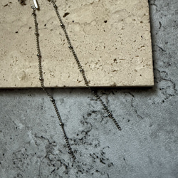 ーDrop Chain pierceー　チェーンピアス　ロングピアス　サージカルステンレス　シルバーアクセサリー 6枚目の画像