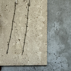 ーDrop Chain pierceー　チェーンピアス　ロングピアス　サージカルステンレス　シルバーアクセサリー 16枚目の画像