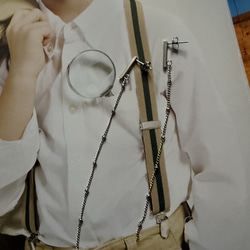 ーDrop Chain pierceー　チェーンピアス　ロングピアス　サージカルステンレス　シルバーアクセサリー 5枚目の画像