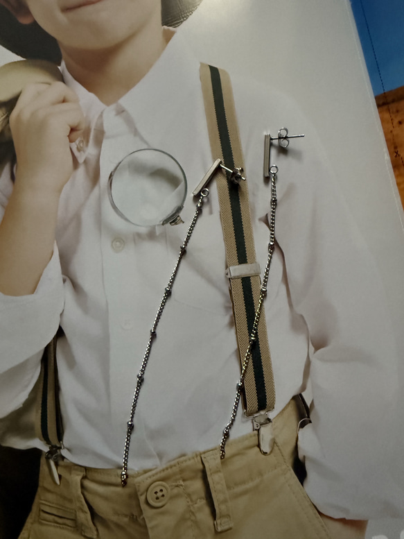 ーDrop Chain pierceー　チェーンピアス　ロングピアス　サージカルステンレス　シルバーアクセサリー 5枚目の画像