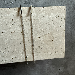 ーDrop Chain pierceー　チェーンピアス　ロングピアス　サージカルステンレス　シルバーアクセサリー 18枚目の画像