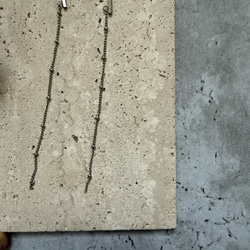 ーDrop Chain pierceー　チェーンピアス　ロングピアス　サージカルステンレス　シルバーアクセサリー 10枚目の画像