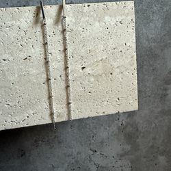 ーDrop Chain pierceー　チェーンピアス　ロングピアス　サージカルステンレス　シルバーアクセサリー 8枚目の画像