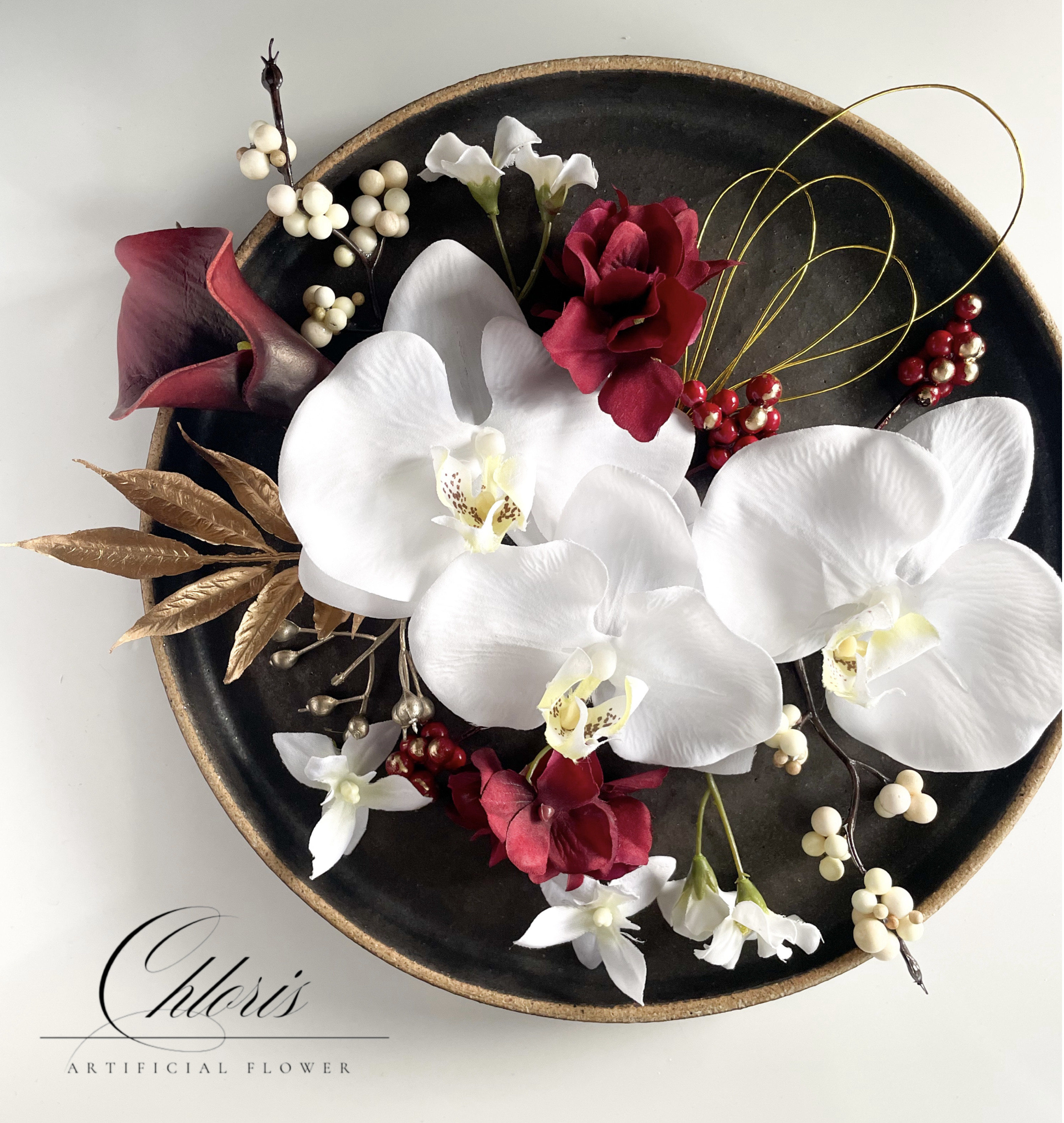 紅雅 （こうが） ヘッドパーツ　ヘアドレス　髪飾り　ウェディング　前撮り　卒業式　成人式