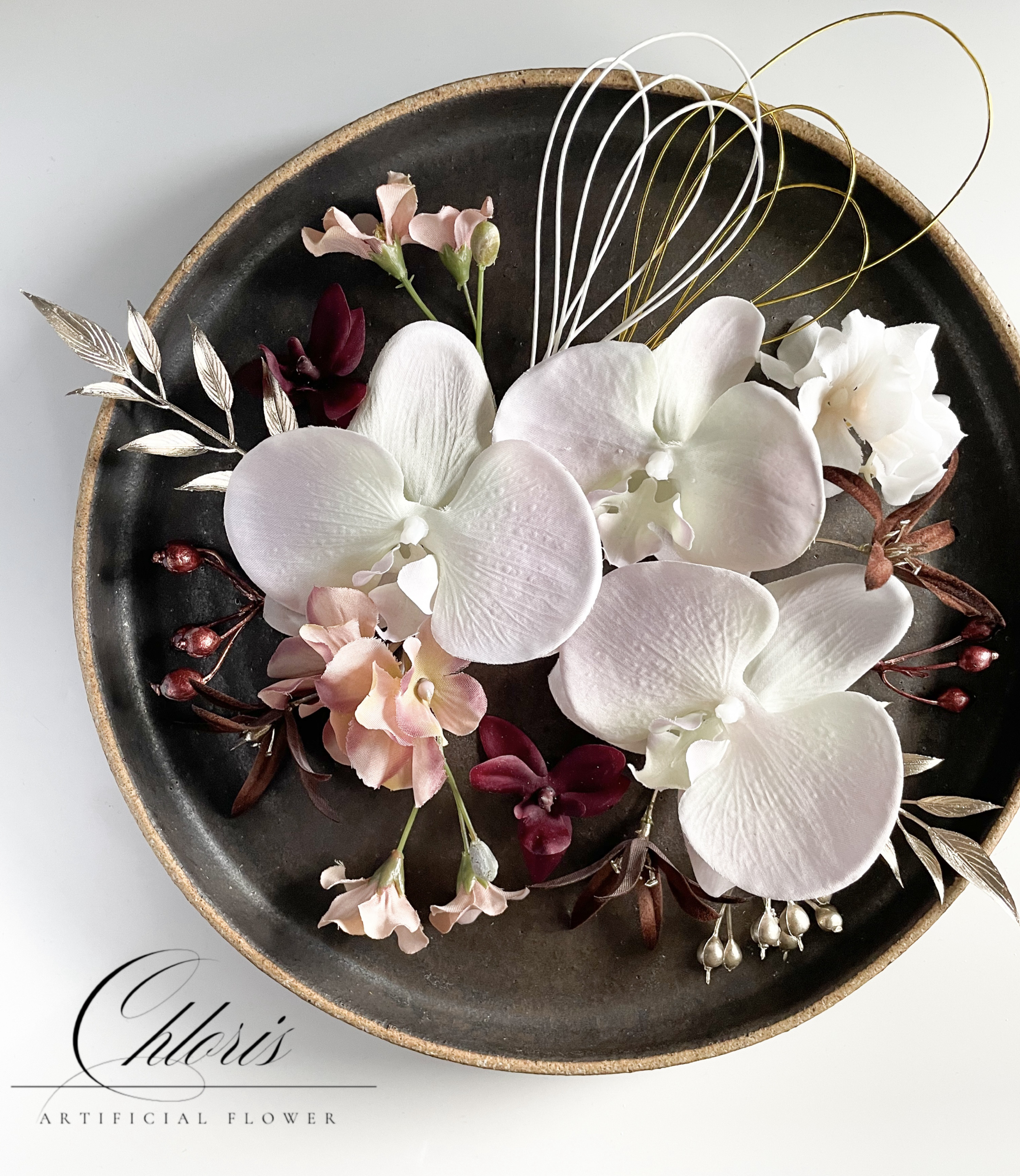 綺結（きゆい）  ヘッドパーツ　ヘアドレス　髪飾り　ウェディング　前撮り　卒業式　成人式