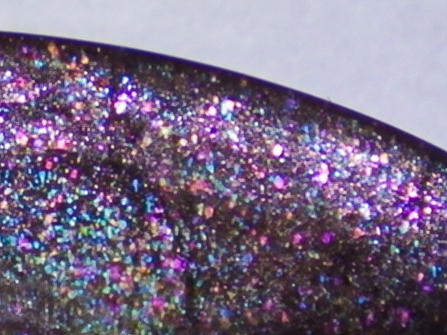 ★レインボーパープルヘイズサンストーン★7.65ct/24.8mm フェルスパー天然石長石マーキーズ裸石ルースカボション