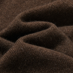 柔軟溫暖，適合各種體型。犛牛絨和美利奴羊毛長款開襟衫，棕色，251203-1 第11張的照片