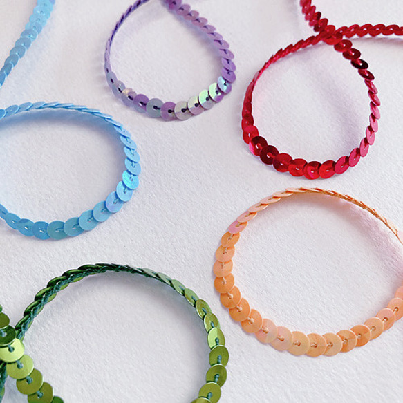 スパンコールブレード BEL-0552　カラー選択　1mより　 2枚目の画像