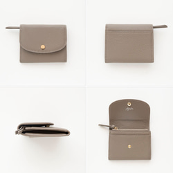 スナップボタン ミニウォレット 【 本革 ニュアンス 名入れ 】 財布 ミニ財布 スキミング防止 コンパクト HR70U 11枚目の画像