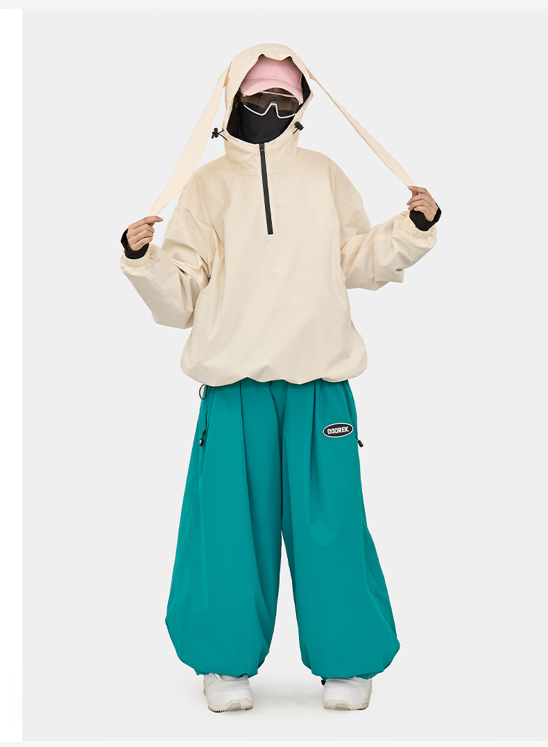 25-26 スノーボードウェア 兎耳 うさぎ ジャケット単品 パーカー スウェット メンズ レディース SK060