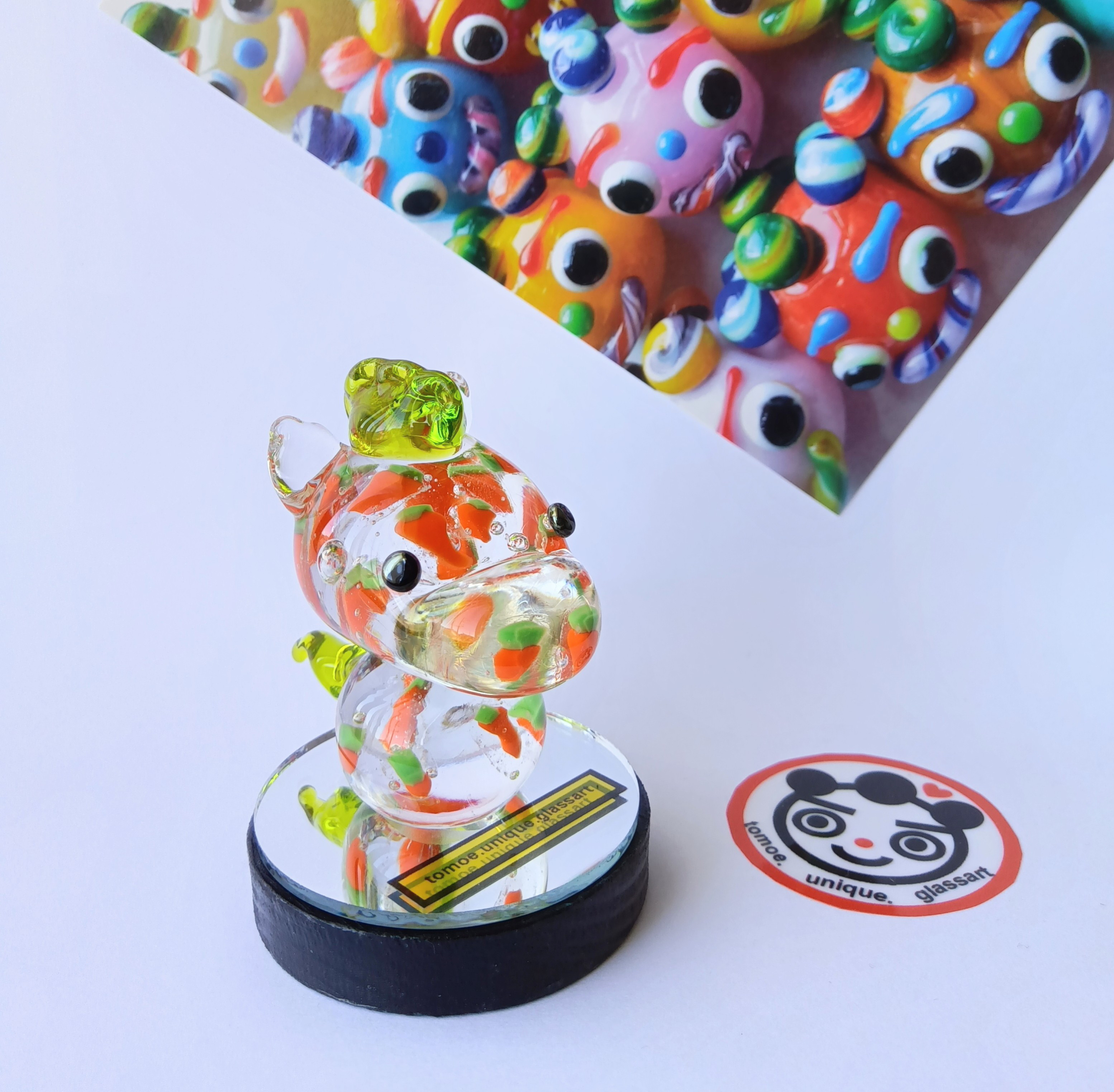 ガラスのウマ　人参