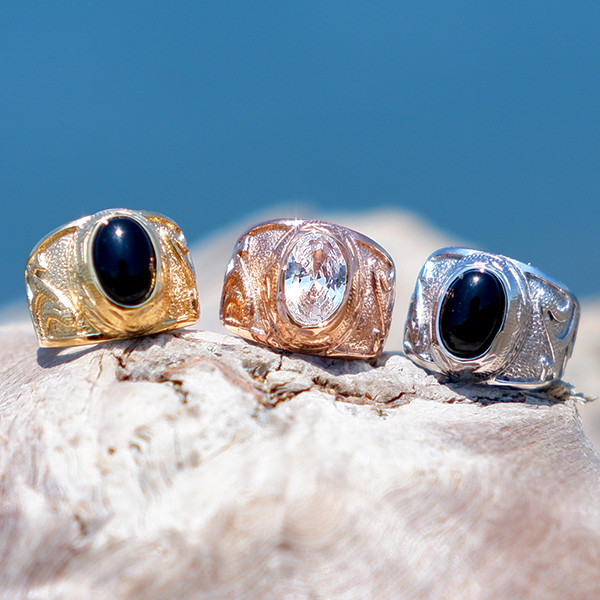 ハワイアンジュエリー ネックレス リングネックレス ベビーリング シルバー サージカルステンレス