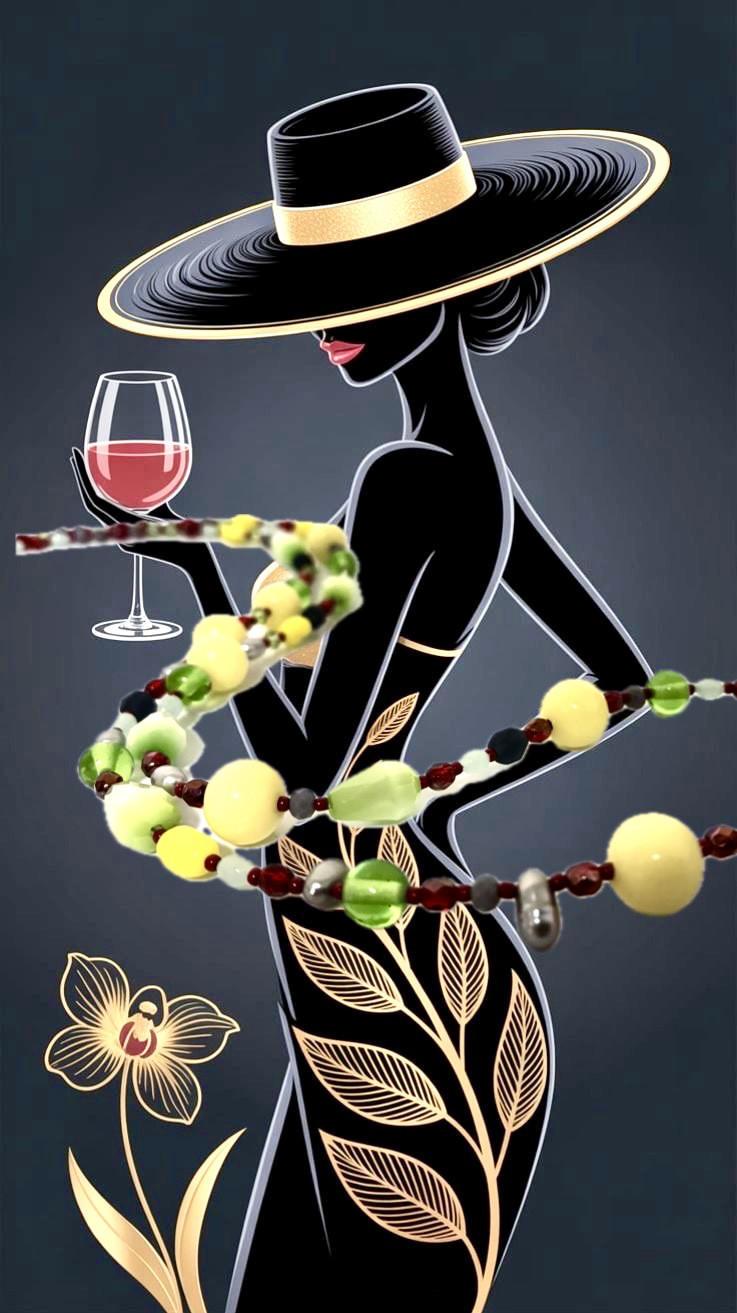 グリーンクリスタルネックレス