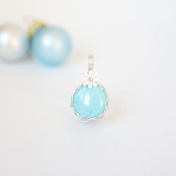 受注生産】ラブラドライト スフィア シラーが綺麗な天然石 ワイヤー