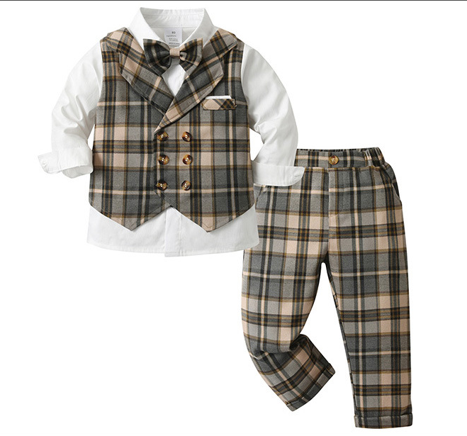 子供服 キッズ フォーマル スーツ ブレザー 男の子 ベビー服 3点セットベストシャツ パンツ 卒園式 入園式 七五三