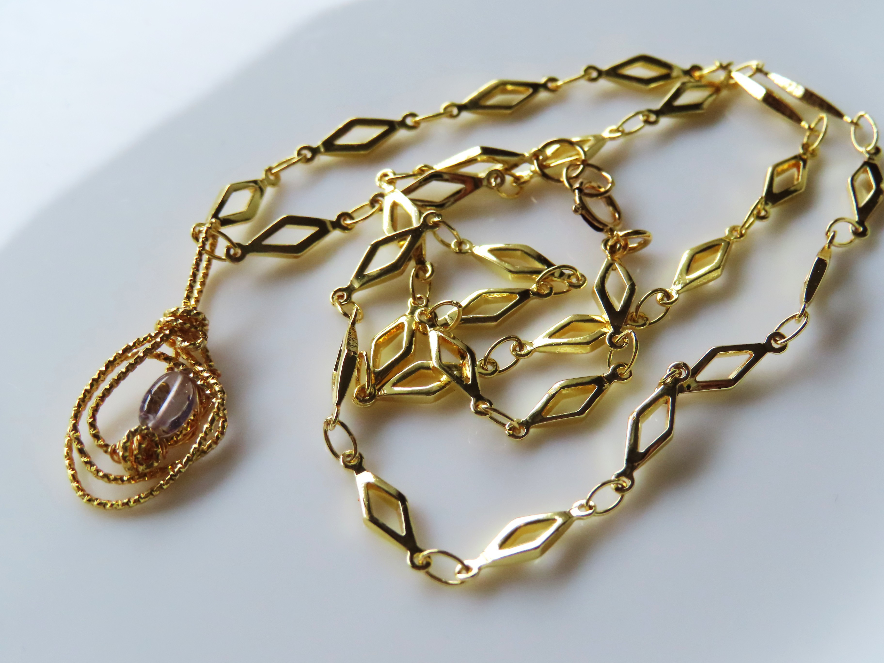 1点限り　スペシャルプライス  「タンザナイトペンダント」　14kgfチェーン付き