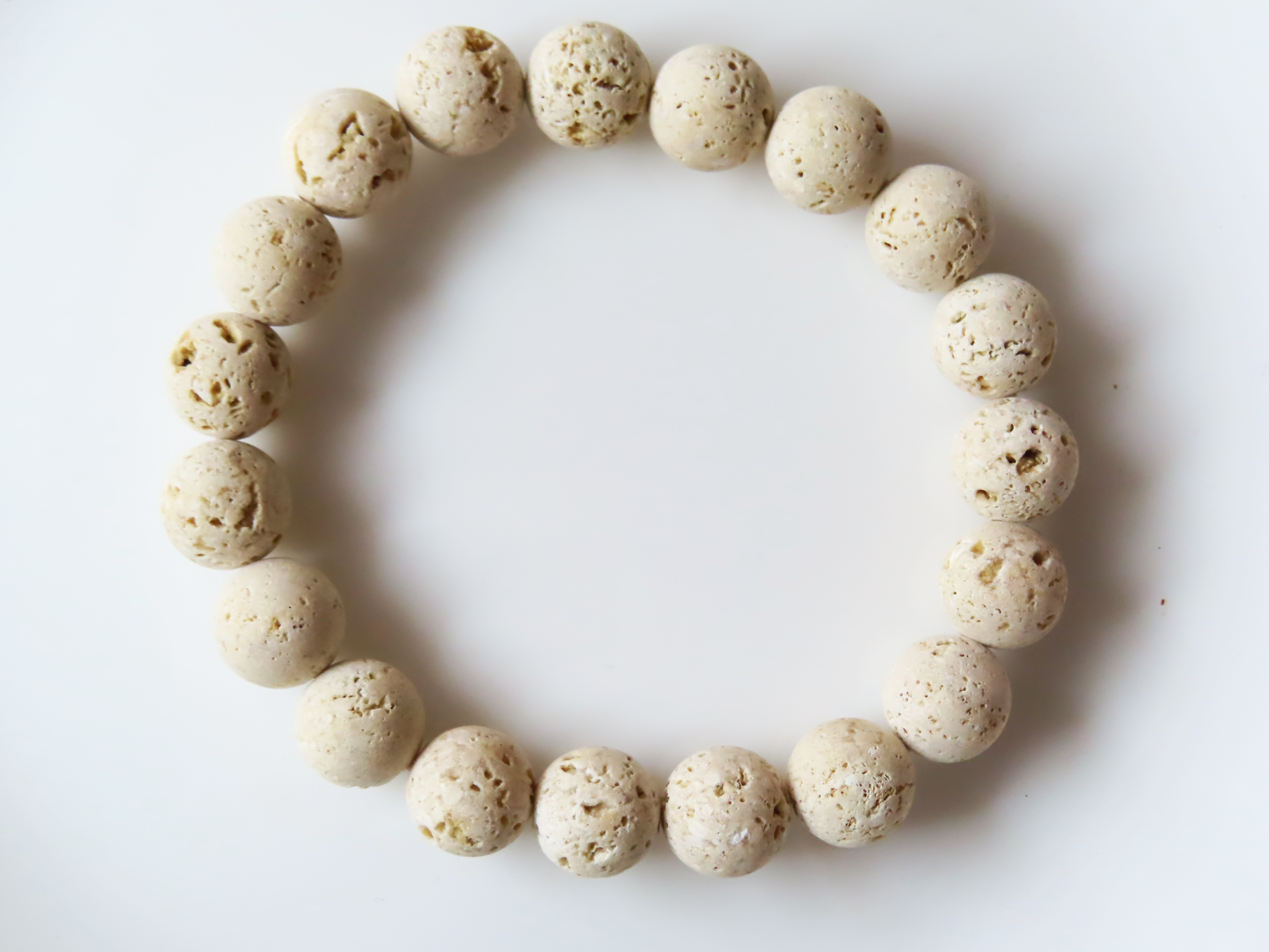 日本の銘石　琉球石、ブレスレット　　「OKINAWA、美と強さ」　国産証明書付