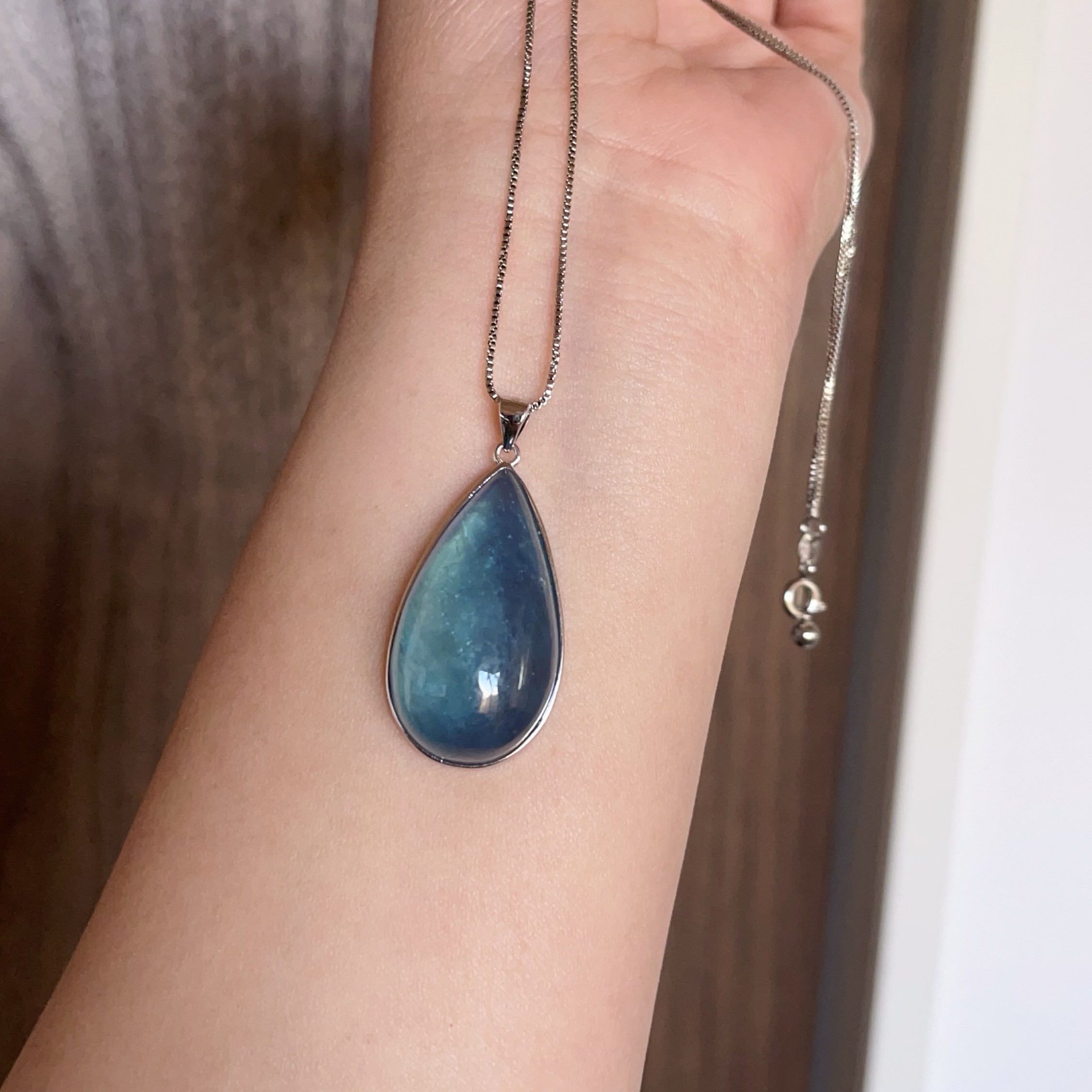 天然無処理　アクアマリン ペンダントトップ No165