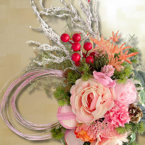 52】迎春しめ縄｜和モダン新年飾り｜玄関にも室内にも飾れるしめ縄