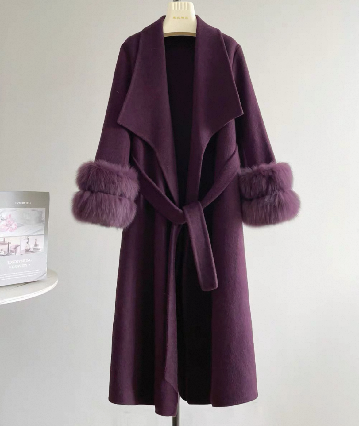 4色羊毛（ウール）コート、防寒対策、保温力高い大人の冬コート、羊毛（ウール）70%、冬支度新作