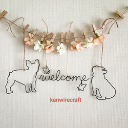 ２匹のチワワ　/ ワイヤーアート　ワイヤークラフト 2匹のチワワ ⁄ ワイヤーアート ワイヤークラフト ワイヤークラフト