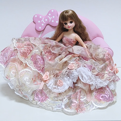 一点物♥リカちゃん服✿✿気分は赤の女王ドレスdeルンルンルン