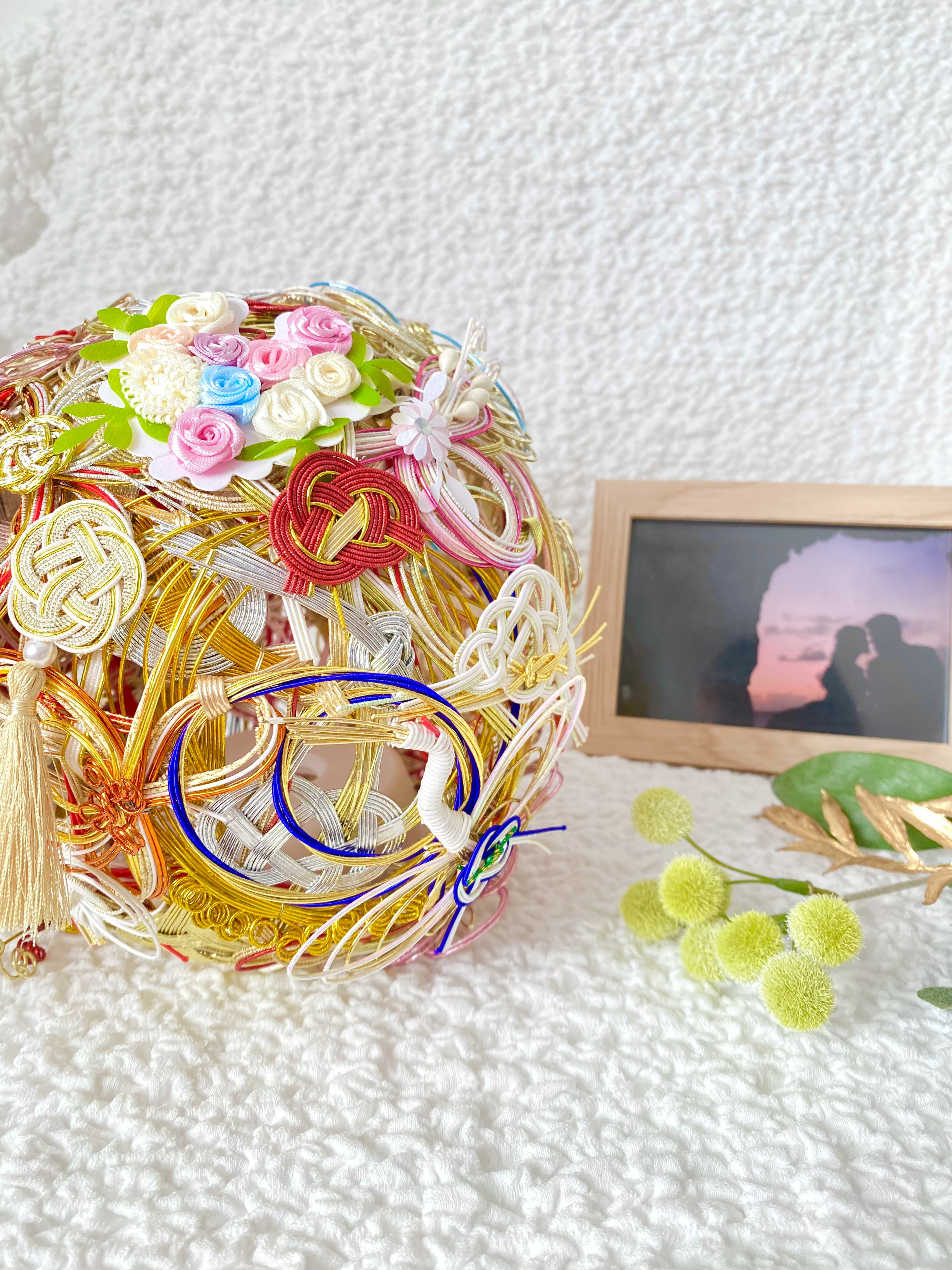 ご祝儀袋の水引をランプシェードに！