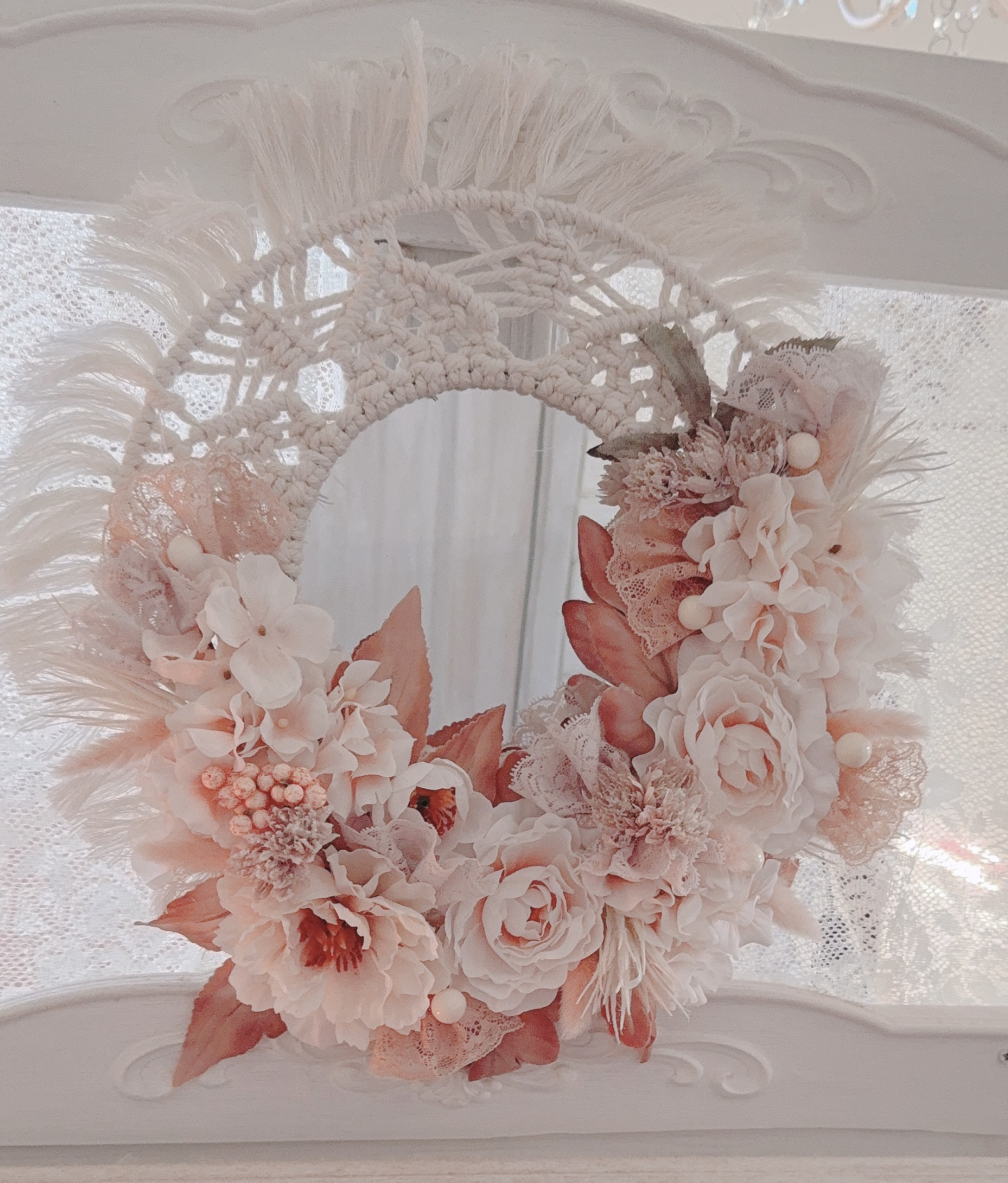 ❤️SALE❤️ボヘミアンスタイル壁掛け鏡アレンジ