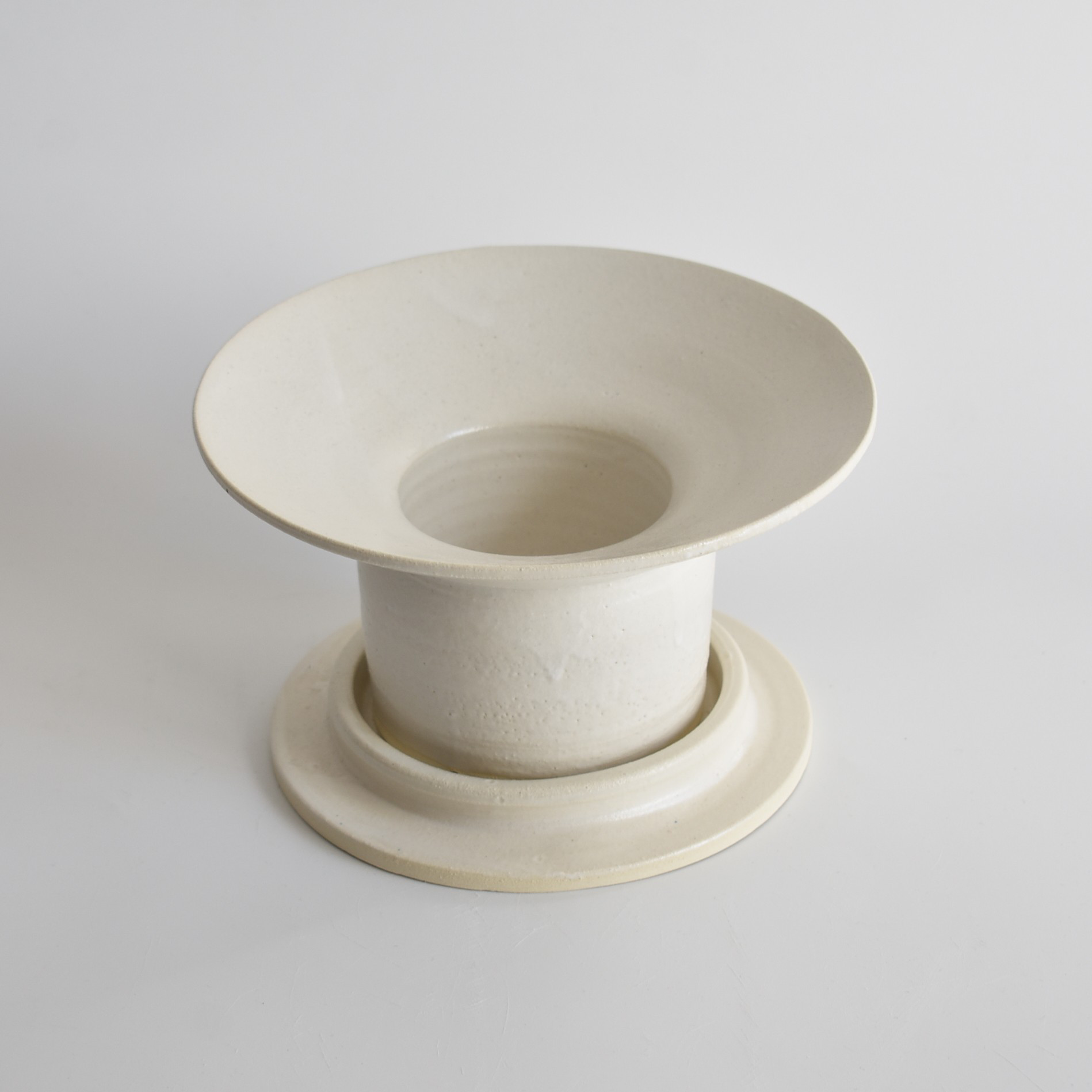 植木鉢CSP025 一点もの(白/マット)