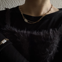 ーUrban Baroque Pearl Braceletー　サージカルステンレス　チェーンブレスレット　ブレスレット 10枚目の画像