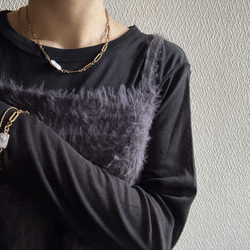 ーUrban Baroque Pearl Braceletー　サージカルステンレス　チェーンブレスレット　ブレスレット 16枚目の画像