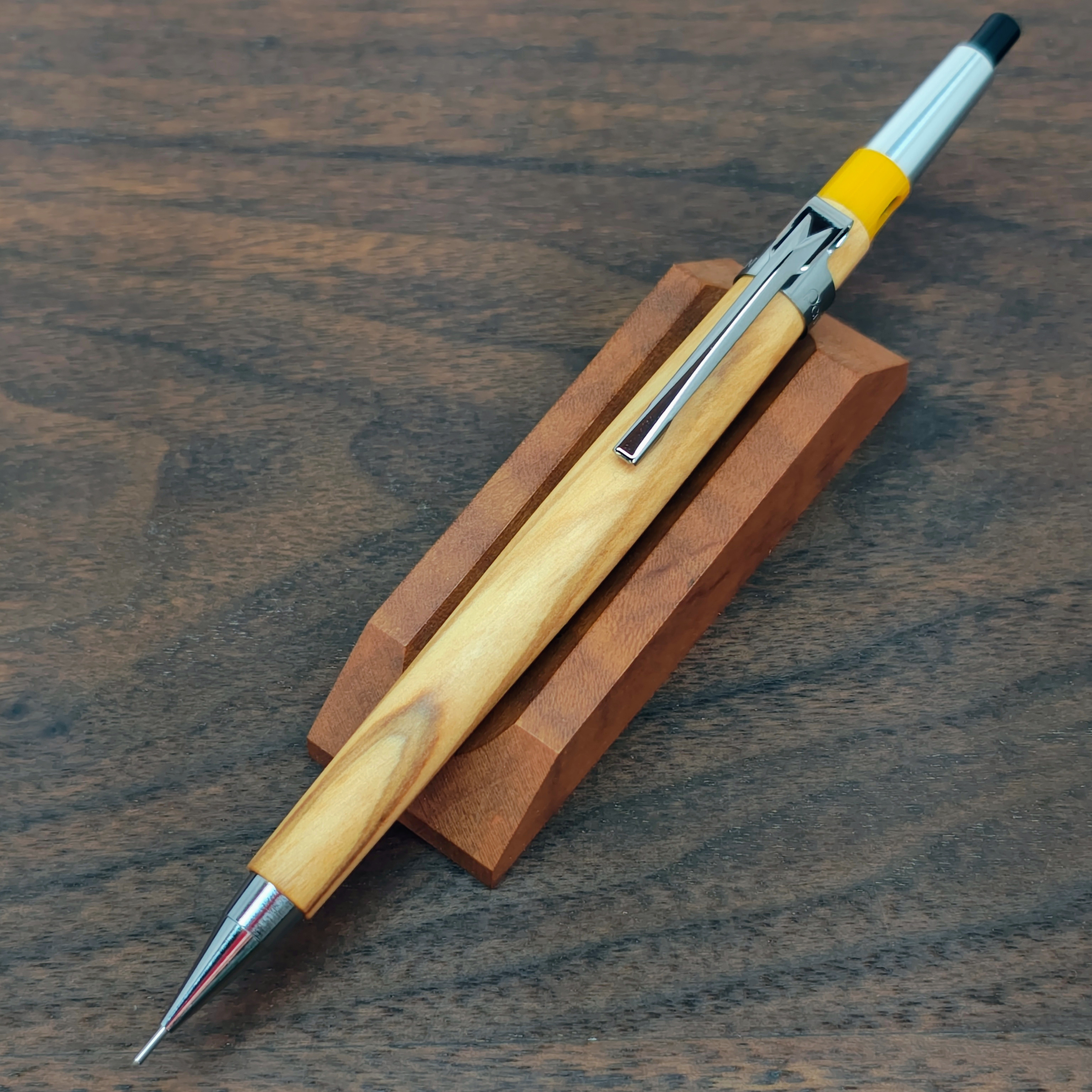 PG5カスタム】オリーブウッド シャープペンシル No.081 ペン・筆記用具