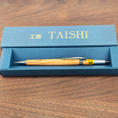 PG5カスタム】オリーブウッド シャープペンシル No.081 ペン・筆記用具