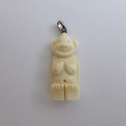 本象牙 アイボリーカービング、ナンタケットバスケット用オーナメント