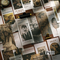 送料無料【A12 コラージュ素材】紙モノ 本 メモ ジャーナル レトロ